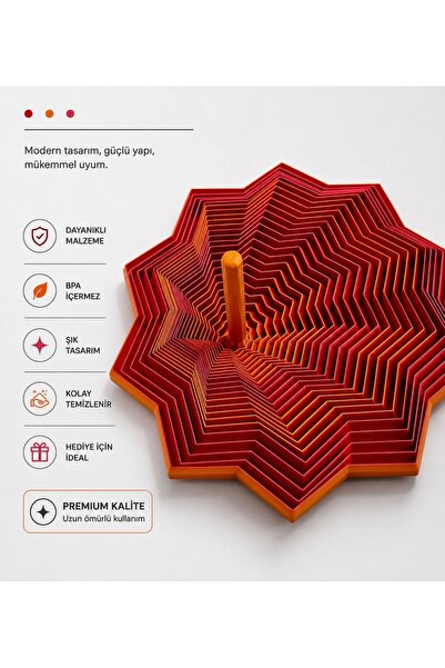 Dinç Spor 3D Katmanlı Yıldız Stres Oyuncağı (Sök-Tak Puzzle)