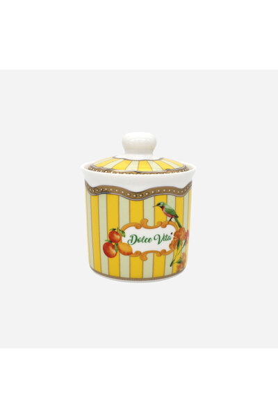 Lisa Minotti Puglia Yellow Porcelain Storage Container 300 ml