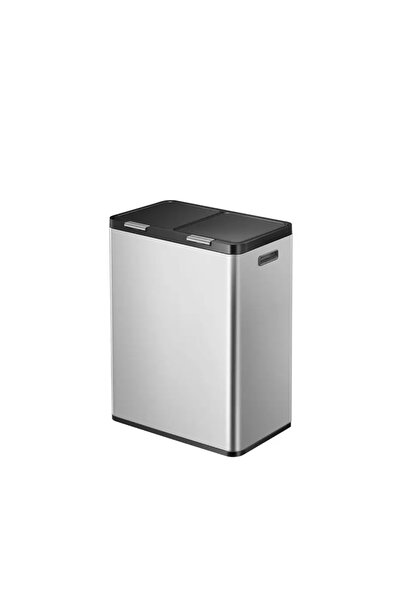 EKO Coș de gunoi cu apăsare, EKO, Essential Touch, 2x30 litri, inox