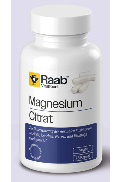 RAAB Citrat de magneziu 840mg 75 capsule 63g