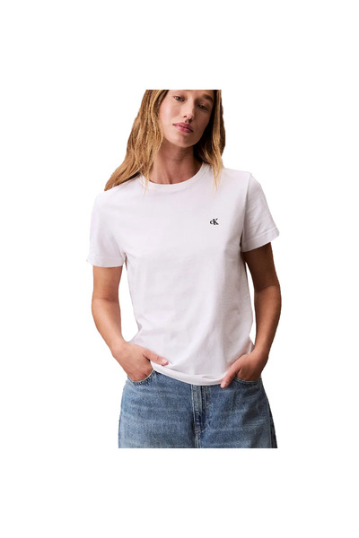 Calvin Klein Tricou de damă cu mânecă scurtă, tip Archive Jersey, mărimea S