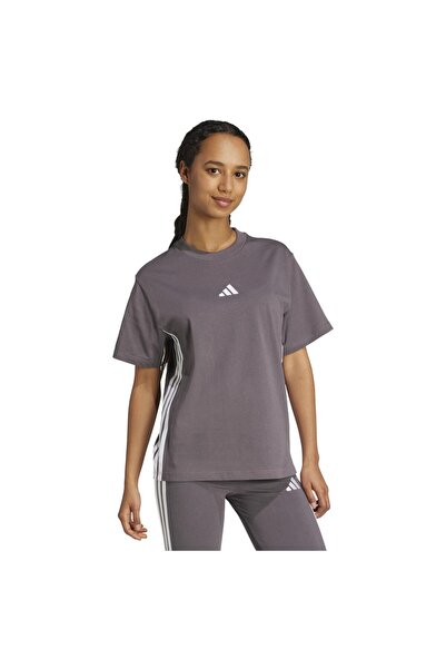 adidas Γυναικείο Κοντομάνικο Μπλουζάκι 3-S Μονό Ζέρσεϊ XS