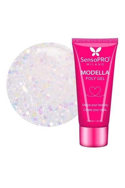 SensoPRO Milano Polygel MODELLA - Aurora Veil, 30ml