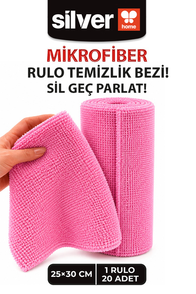 SİLVER HOME 20 rola mikrofiber krpa za čišćenje 25x30 cm Višenamenska, kvalit...