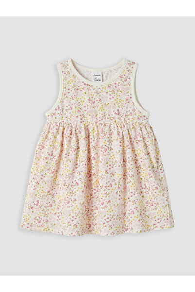 LC Waikiki Rmz Gi̇yi̇m Farkiyla Zero Roba Collar Flower Embroidered Baby Girl...
