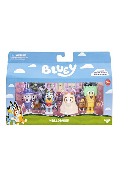 bluey Set de joaca cu 4 figurine, Bluey, Halloween