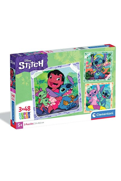 CLEMENTONI Puzzle Clementoni, Disney Stitch, 3 x 48 piese