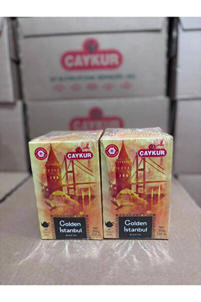 Çaykur أكياس شاي جولدن اسطنبول 40 عبوة 200 جرام × 2 قطعة
