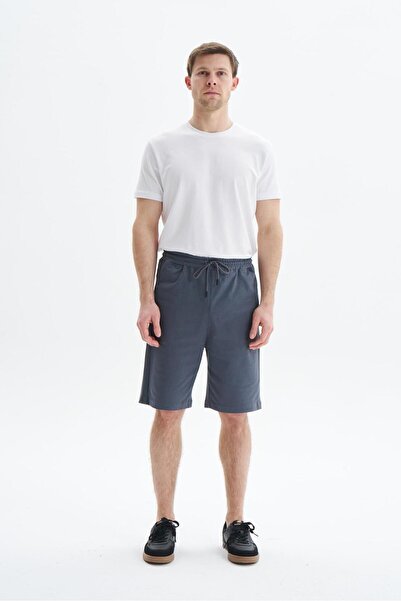 Arma Gray Men's Shorts Regular Fit Basic 100% Cotton Hidden Zipper
