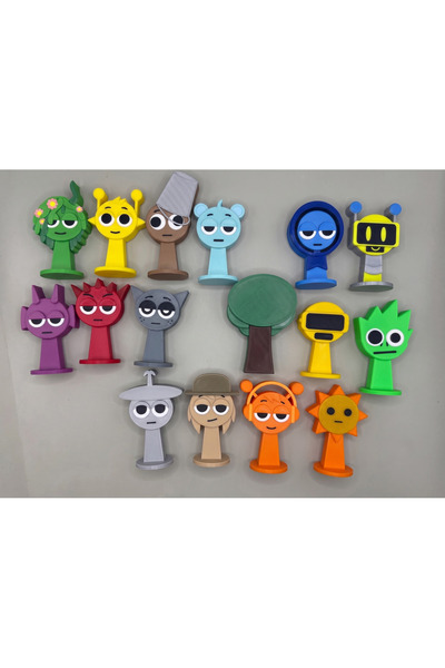 FigürDizayn Sprunki 12'li Set Karışık Figür 8 cm