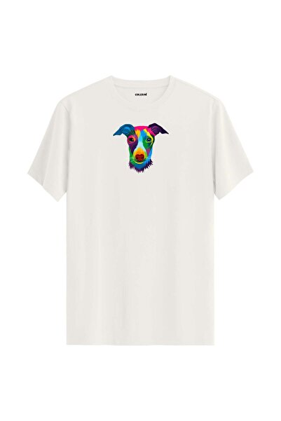 Colermi Colorful Max Whippet Dog Printed T-Shirt