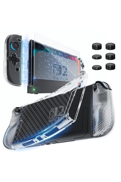 OEM HEYSTOP Husă pentru consolă Nintendo Switch 2 Dockable Set Sticlă securizată