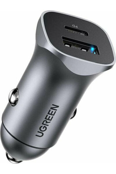 Ugreen Φορτιστής Αυτοκινήτου CD130 24W 3A Γρήγορης Φόρτισης με Θύρες: 1xUSB 1...