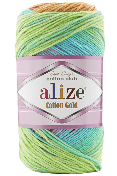 Alize Cotton Gold Batik 4530 Crop Elbise Amigurumi Motifli Hırka Pamuk Ip 100...
