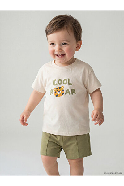 LC Waikiki I Tiger Printed Baby Boy T-Shirt and Shorts Set from Freezen Store
