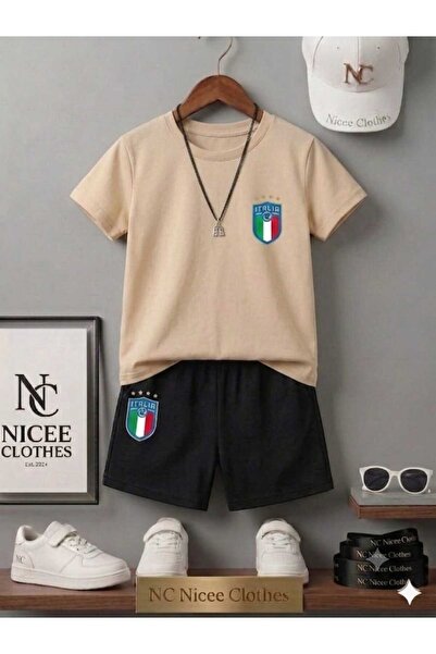 NC Nicee Clothes LETNJA DEČJA MAJICA I KRATKE HLAČE UNISEKS (ITALIJA, 4 ZVEZD...