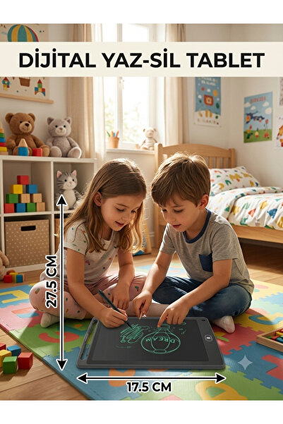 çınaroğlu avm 10 Inch Digital Pen Drawing Writing Board Note Writing Training...