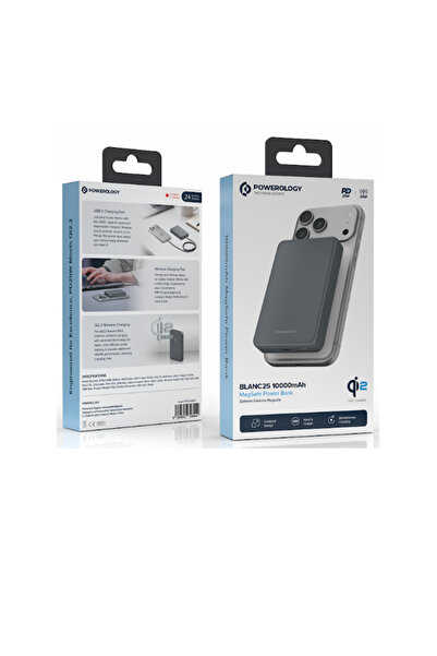 Powerology Blanc25 10000mah Magsafe Power Bank Grey