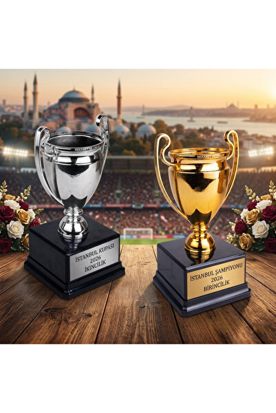 best hediye Altın - Gümüş Şampiyon Ödül Kupası - 23cm