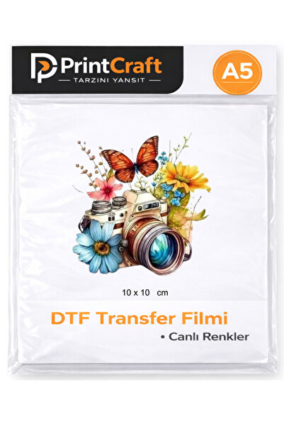 PRİNTCRAFT RENKLİ DÜŞLER ATÖLYESİ 10x10 cm Fotoğraf Makinesi Ütü ile Yapışan ...