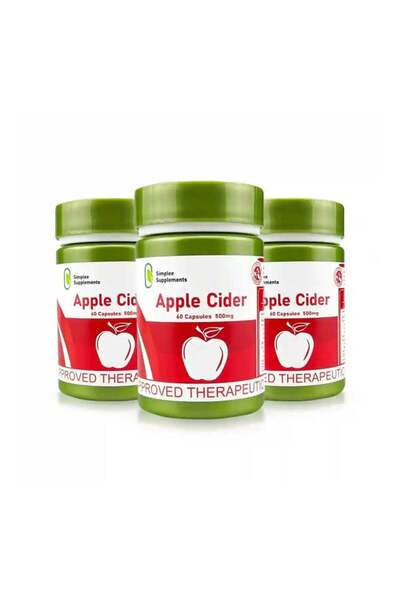 simplee Apple Cider Capsule Supplement 3 Bottles