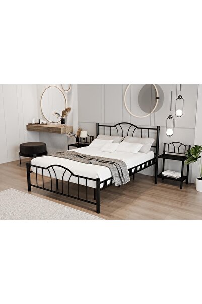 Vivense ARGİMO BELLA METAL KARYOLA, SİYAH, 160X200