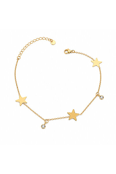 Sjour Gök Yıldız Steel Women's Anklet