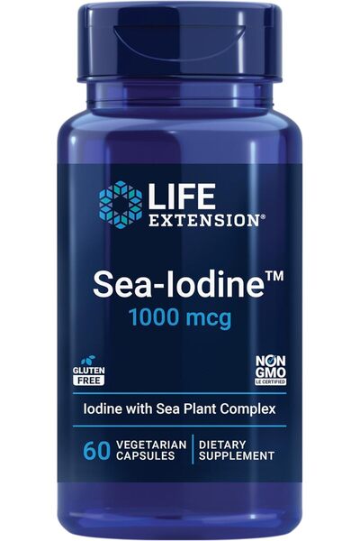 Life Extension Sea-Iodine 1,000 mcg, 60 Vegetarian Capsules Usa Menşeii