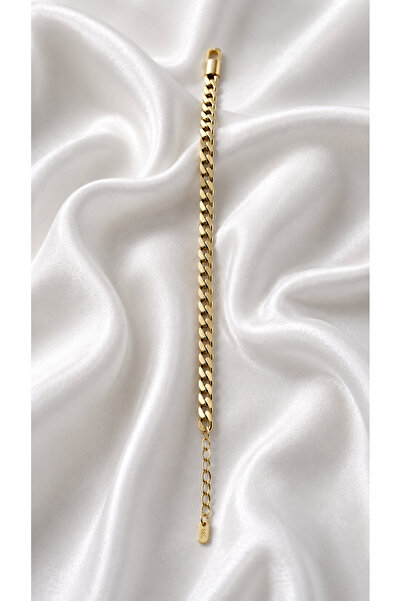 SADEN Melithea Gold Color Gourmet Chain Women's Bracelet – Classic and Timele...
