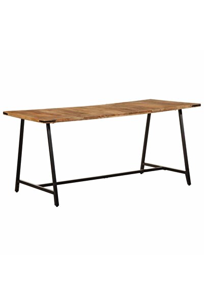 vidaxl Masă de bucătărie, 160x80x75 cm, lemn masiv de mango