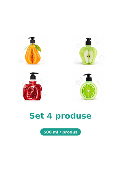 Tasty Set 4 Produse Tasty, Mix Pepene Galben, Mar Extract, Rodie, Lime