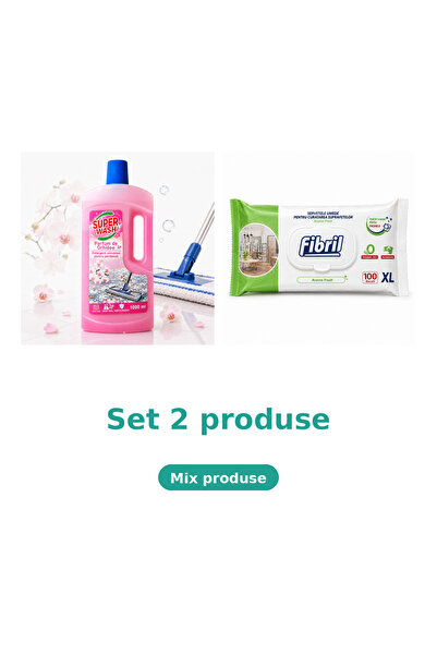 Fibril Curatenie Casa, Set 2 Produse: Orhidee, Xl Green