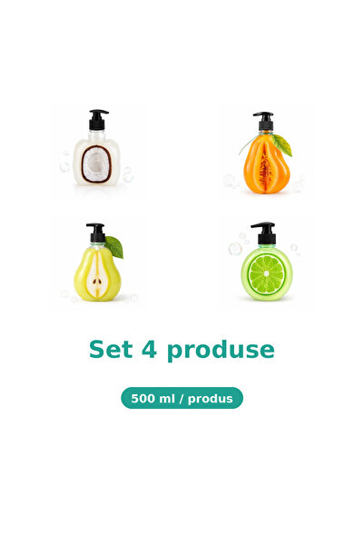 Tasty Set 4 Produse Tasty, Mix Cocos, Pepene Galben, Pere, Lime
