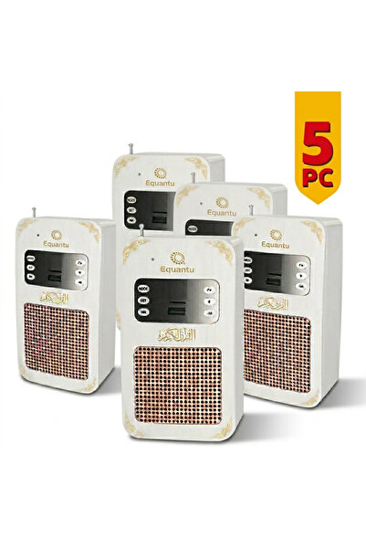 Generic عرض خاص: 5 قطع من مكبرات صوت القرآن المحمولة مع راديو FM ومنفذ USB وذ...