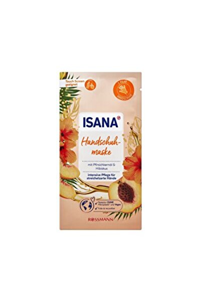 ISANA قفازات قناع اليدين بنكهة الخوخ 1 قطعة