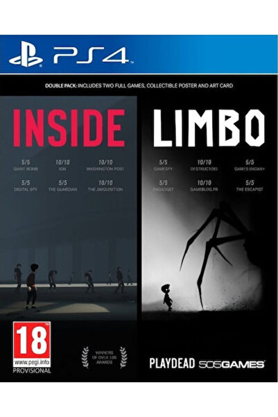 505 Games Inside & Limbo Διπλό Πακέτο Παιχνίδι PS4 (Μεταχειρισμένο)