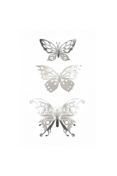 Decoratiuni Dulci IMPERIA model butterflies 3 models|sizes - Silver