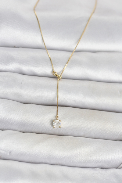 online kapsulavm avm alışveriş Brass Gold Color Elevator Model Women's Necklace