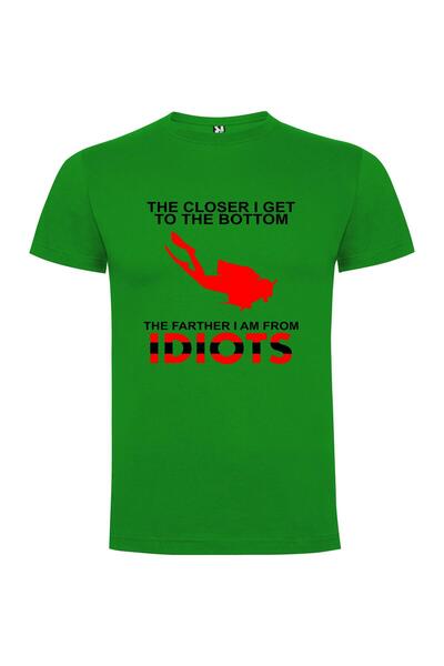iLovePrints Idiot-free zone sign Tshirt