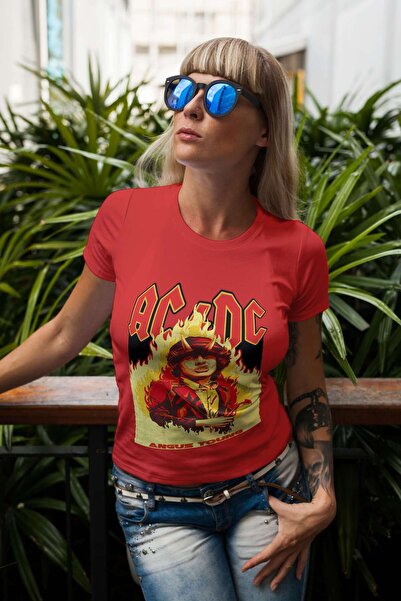 iLovePrints AC/DC Angus Young Poster Tshirt