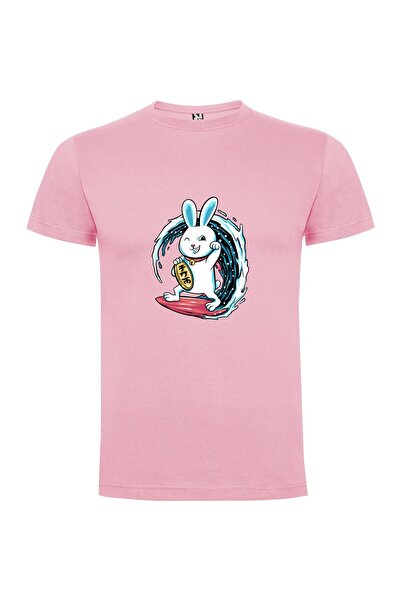 iLovePrints Surfing Electrixbunny Rabbit Tshirt