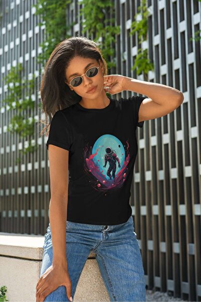 iLovePrints Astronaut in Space Tshirt
