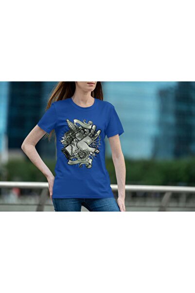 iLovePrints Illustration of a Hand, Sword, and Roses Tshirt