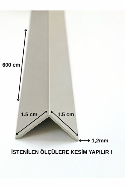 Marka Alüminyum Köşe Profili Alüminyum Köşebent L Profil GRİ 1.5 CM X 1.5 CM ...