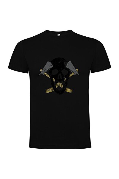 iLovePrints Axe-Skull Pirates Tshirt