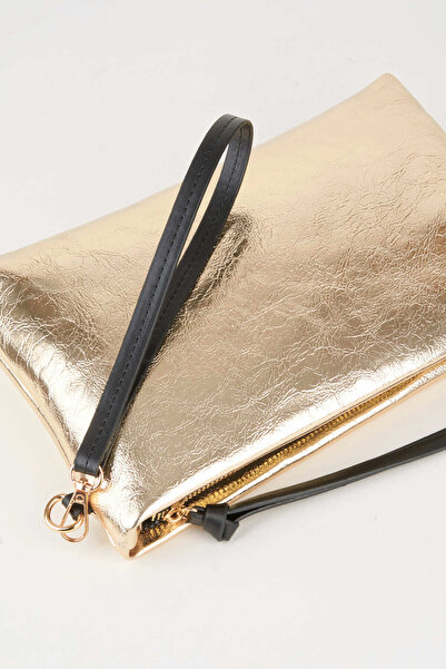Vivaq Women's Bellis Gold Lined Faux Leather Wrist Strap Portfolio Handbag an...