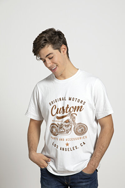 iLovePrints Μπλούζα Μοτοσικλέτας LA Original Custom Motos