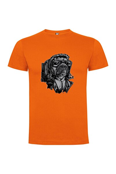 iLovePrints Pug Noir Gunslinger Tshirt