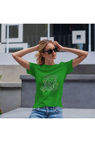 iLovePrints Commit Your Work to the Lord Tshirt