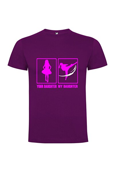 iLovePrints Pink Karate Daughter Rendition Tshirt